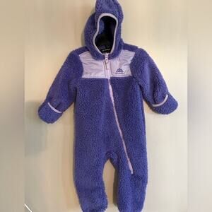 SNOZU GIRLS SHERPA SNOWSUIT SIZE 9/12 MONTHS MINT